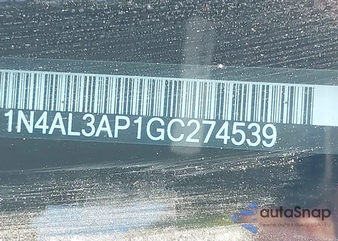 2016 Nissan Altima 2.5 Sr z USA, uszkodzony, nr VIN 1N4AL3AP1GC274539